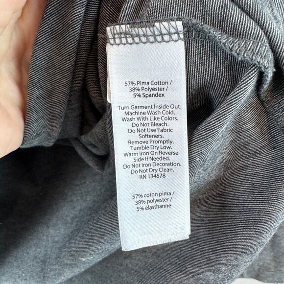 Vineyard Vines Gray Pima Edgartown 1/4 Zip Pullover Shep Shirt Size Medium - Picture 6 of 12